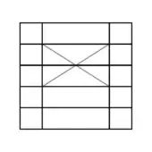 Geometric grid pattern with gray diagonal lines on white backgrounds in a 2x2 arrangement, minimalist digital composition.
