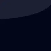 Cobalt blue gradient background, curved upper section transitions to solid dark blue, smooth uniform appearance, diffused even lighting.
