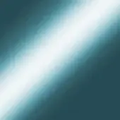 Diagonal gradient background transitions from pale white to deep teal, featuring a smooth, blurred composition with cool, muted tones.