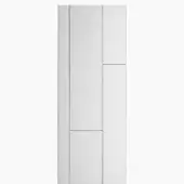 MDF Italia Gallery Random min cabinet, light gray, rectangular grid pattern, matte finish, minimalist design, push-to-open style.