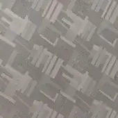Geometric gray pattern with interlocking rectangular blocks, oblique angles, and subtle granular texture on a neutral background.