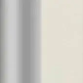 Textured materials comparison, silvery-gray striated metal and pale off-white speckled paper, vertically aligned studio shot.