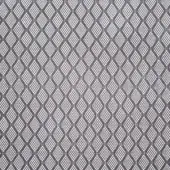 Geometric gray pattern with diamond mesh texture, tonal variations, and grid structure; fibraalluminiono material sample, studio shot.