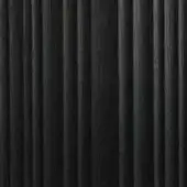 Dark wood fluted texture with vertical linear grain, matte finish, and consistent repeating pattern across the frame, diffused lighting.