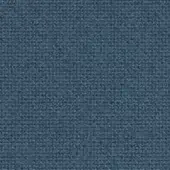 Blue textile sample displaying a dense, granular weave with a subtle pixelated texture and consistent, muted tone throughout the fabric.