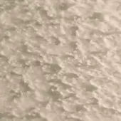 Beige and brown mottled texture, granular surface with rounded forms embedded in a sandy matrix, matte finish, porous quality, even lighting.