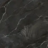 Dark gray marble texture with white veining, polished surface displaying swirling patterns and tonal variations, natural stone composition.
