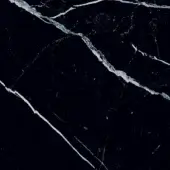 Black marquina marble texture with white and gray veins, polished finish, displaying irregular swirling patterns and a fine-grained surface.