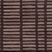 Woven brown texture with a grid pattern of narrow dark and wider light brown strips, displaying a slightly rough, granular surface.