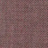 Perforated fabric swatch in reddish-brown tones displays a dense, square grid pattern with a matte finish and woven texture.