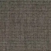 Woven textile sample, muted gray-brown tone, dense grid pattern with subtle tonal variations and a slight sheen, fine regular weave.