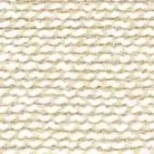 Textile sample with horizontal bands of off-white and pale gold, dense woven texture, linear pattern, natural fiber appearance, warm neutral palette.