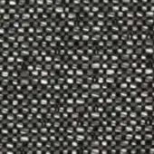 Dark gray woven textile with a grid pattern, featuring tonal variations and a matte finish, suggesting durable upholstery fabric.