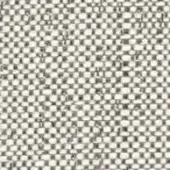 Neutral woven textile sample displaying a square grid pattern in off-white and gray tones with a consistent matte texture.