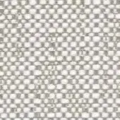 Woven fabric texture displaying a gray and off-white square grid pattern with a matte finish and slightly irregular, nubby threads.