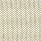 Beige textured fabric with a dense, grid-like pattern of circular perforations, offering a slightly raised, durable weave and diffused light.