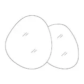 Oval mirrors with clear glass and rounded edges display subtle linear patterns against a white backdrop, showcasing an organic form.