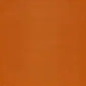 Terracotta square color field with a matte finish, uniform surface, and sharp edges against a similar indistinct background in a studio setting.