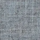 Heathered gray textile sample with irregular weave, mottled texture, and subtle white and dark gray flecks, displaying a matte finish.