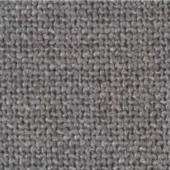 Medium gray woven fabric texture with a granular, speckled pattern and dense, regular weave featuring small rounded knots.