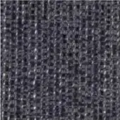 Dark gray woven fabric texture with speckled heathered effect, dense twill weave, and matte finish suitable for upholstery applications.