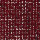 Burgundy tweed fabric texture with interwoven off-white threads, dense nubby weave, matte finish, suitable for upholstery applications.