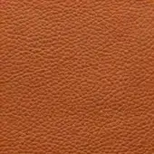 Tanned leather texture displaying a dense, pebbled surface in a saturated orange-brown color with a consistent matte finish.