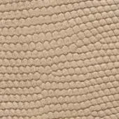 Beige textured surface displaying a repetitive pattern of rounded nodes in horizontal rows, with a dense, matte, woven-like construction.