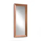 Distinguished 4 Mariani Materica mirror with flamed black walnut wood and matt finishing showcasing natural wood grain