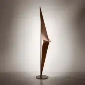Remarkable Bizzotto Italia Noshi floor lamp in warm bronze-toned aluminum with a slender, directionally adjustable form crafted for personalized illumination