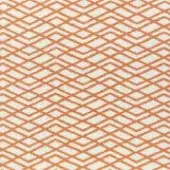 Geometric diamond pattern in muted orange and cream, CPRN Homood outdoor textile co1019, consistent repeating design with subtle texture.