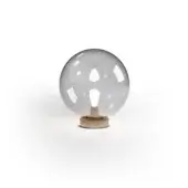 Refined CPRN Homood Mood table lamp with a fume glass shade and black nickel metal base
