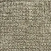 Beige woven fabric texture with heathered gray and brown tones, dense grid pattern, matte finish, and “pacini & cappellini” label.