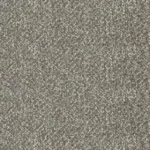 Woven fabric sample in gray-brown tones displays a dense, irregular texture with interwoven light threads and subtle tonal variations; Pacini & Cappellini B34.