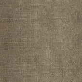 Linen fabric sample, earthy brown tone, grid weave pattern with visible texture and slight color variations; label reads “pacini & cappellini > fabric (b) > b40”.