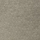 Woven fabric sample, muted gray-beige tone, dense heathered texture with visible grid and subtle knots; “pacini & cappellini” branding present.