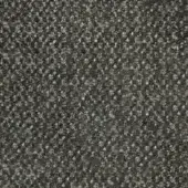 Dark gray woven fabric sample with speckled texture, featuring lighter gray and off-white flecks; label reads “pacini & cappellini > fabric (c) > c54”.