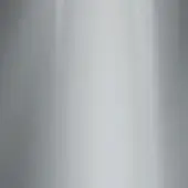 Polished aluminum panel, silvery-grey tone, vertical brushed texture, reflective sheen, neutral grey background, architectural component.