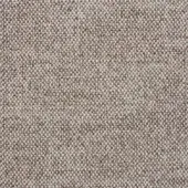 Textile sample, muted shell pink, irregular weave pattern with beige and gray threads, dense nubby texture, heathered appearance.