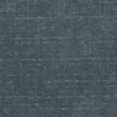 Woven fabric sample in slate gray features a mottled, irregular texture with horizontal striations and a matte finish.