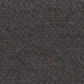 Dark charcoal gray looped pile fabric texture with dense, rounded tufts and uniform consistency, exhibiting a matte, slightly nubby surface.