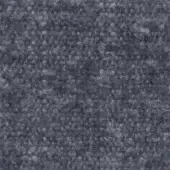 Charcoal gray looped pile fabric texture with visible fibers, granular surface, and subtle tonal variations for upholstery applications.
