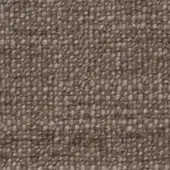 Woven fabric sample in warm brown tones features a tight, irregular grid pattern with a matte, nubby texture and visible natural fibers.