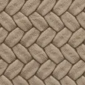 Weathered stone texture, muted brown and beige tones, irregular polygonal pattern with diagonal flow, rough surface, porous material.