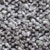 Bouclé fabric texture sample displaying silver, charcoal, and green granular fibers with a matte finish; formitalia 600 designation visible.