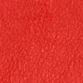 Red fabric texture with a short, dense pile and granular surface, exhibiting a consistent warm tone and subtle fiber depth.