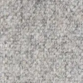 Gray woven fabric texture with speckled beige and cream flecks, exhibiting a dense, nubby weave and uniform granular appearance.