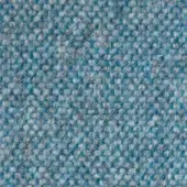 Woven fabric texture, blue and gray speckled pattern, tight compact weave with visible fibers, heathered effect, muted mid-tone color palette.