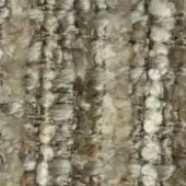 Woven texture sample, neutral beige and gray tones, dense cylindrical elements with fibrous background, layered and coiled appearance.