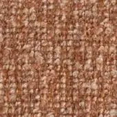 Formitalia fabric swatch, terracotta tweed, dense woven texture with vertical ribbing and warm earthy tones including rust and beige.